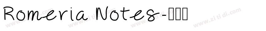 Romeria Notes字体转换